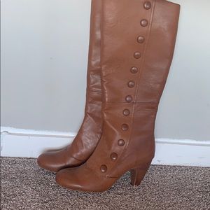 Button down tall boots